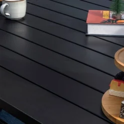 7pc Outdoor Dining Set With Metal Slat Top Table With 1.6" Umbrella Hole & Swivel Chairs - Captiva Designs -Furniture GUEST 6ee3f5be 749a 4f6b aadd 01d94cacbc8a 1