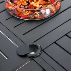 5pc Patio Dining Set With Rattan Arm Chairs & Round Steel Table - Captiva Designs -Furniture GUEST 711c0877 2608 4c3a 8eaf bd0d2f819d69