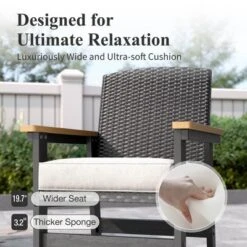 Captiva Designs 7pc Patio Furniture Set With Rectangle Table And Arm Chairs -Furniture GUEST 73349732 febb 455e a81d c80efb6aaad1