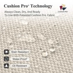 Captiva Designs 5pc Patio Dining Steel Set With Slat-top Round Table & Beige Rattan Chairs With Thick Cushions -Furniture GUEST 733d7c26 8f4d 472c 8a8e d9ed2cae3582