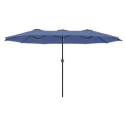 Captiva Designs 9'x15' Rectangular Outdoor Market Umbrella With Crank Handle Light -Furniture GUEST 734507bb 51f6 4723 b34e 40c6f98c9e06