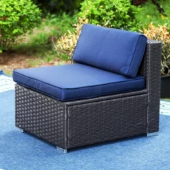 6pc Low-Back Rattan Sofa Set - Captiva Designs