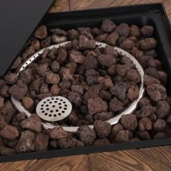 28" Outdoor Gas Fire Pit Table - Captiva Designs -Furniture GUEST 75cd6b97 e1c9 46a9 a86b 044aa3f7710e