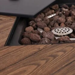 28" Outdoor Gas Fire Pit Table - Captiva Designs -Furniture GUEST 75ea925f c2ab 47ab b347 74beae8a5e5e