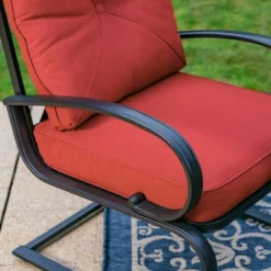 Captiva Designs 7pc Patio Dining Set With Rectangular Table With Umbrella Hold & Spring Motion Chairs 17 Captiva Designs 7pc Patio Dining Set With Rectangular Table With Umbrella Hold & Spring Motion Chairs -Furniture GUEST 77e51a59 d482 421b 86ea 0f528432cbe3