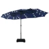 Captiva Designs 15' X 9' Rectangular Outdoor Patio Market Umbrella With Extra Large Base And Sand Bags -Furniture GUEST 7811873c ec12 484e 9f1a b8ea28e22284