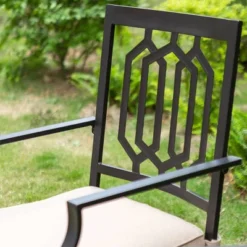 3pc All-Weather Metal/Steel Set With 2 Chairs & Round Table - Captiva Designs -Furniture GUEST 7854f8e2 a7f4 4789 a420 7afc45611b37 3