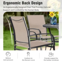 Captiva Designs 5pc Outdooe Patio Dining Set With Steel Frame Table & Quick-dry Sling Fixed Chairs 26 Captiva Designs 5pc Outdooe Patio Dining Set With Steel Frame Table & Quick-dry Sling Fixed Chairs -Furniture GUEST 7859eeb2 3631 45a5 91f3 28129dbfe436 2