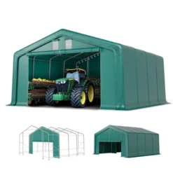 Captiva Designs 11 Ft. X 24 Ft. X 8.4 Ft. Heavy-Duty Portable Garage & Agricultural Shed With Galvanized Frame, Removable Doors And Walls -Furniture GUEST 787fae01 99b6 49e5 a07b c666678bcccd