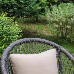 Captiva Designs 3pc Conversation Set With Bistro Table With Steel Frame & All-weather Woven Chairs -Furniture GUEST 7b3c9a95 25cb 464e b869 4075fb04ab86