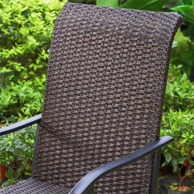 5pc Patio Dining Set With 360 Swivel Chairs & Square Net-Shaped Steel Tabletop - Captiva Designs 4 5pc Patio Dining Set With 360 Swivel Chairs & Square Net-Shaped Steel Tabletop - Captiva Designs - Image 2