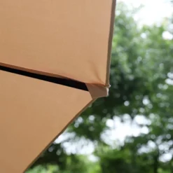 Rectangular Outdoor Patio Market Umbrella With Extra Large Base And Sand Bags - Captiva Designs -Furniture GUEST 7c40e2dc ae73 4197 b917 cbe775ecbf57