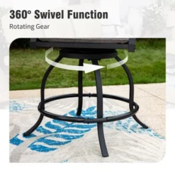 Captiva Designs 5pc Outdoor Patio Metal Bar Height Table & Bar Swivel Chair With Cushion And Armrest 25 Captiva Designs 5pc Outdoor Patio Metal Bar Height Table & Bar Swivel Chair With Cushion And Armrest -Furniture GUEST 7c66ed50 5079 4204 87bb 7a26dc9b5650 1