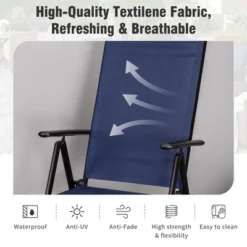 Captiva Designs 5pc Patio Dining Set Steel Frame Table With Umbrella Hole & Textilene Reclining Foldable Chairs 29 Captiva Designs 5pc Patio Dining Set Steel Frame Table With Umbrella Hole & Textilene Reclining Foldable Chairs -Furniture GUEST 7d0aaf0c c89c 45ab 93ea a3d3e3cc2122 1