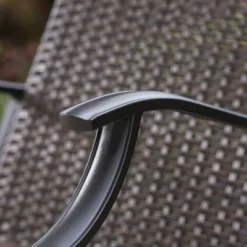 5pc Patio Dining Set With Rattan Arm Chairs & Square Net-Shaped Steel Table - Captiva Designs -Furniture GUEST 7d9e1d54 5e24 40ce be8e a4a621a3fee3