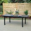 Outdoor Expandable Rectangle Steel Dining Table - Captiva Designs -Furniture GUEST 804db36b a5b1 4df0 8275 0ae03834b207 3