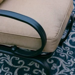 Captiva Designs 7pc Outdoor Dining Set With C-Spring Motion Chairs & Metal Table With Umbrella Hole 27 Captiva Designs 7pc Outdoor Dining Set With C-Spring Motion Chairs & Metal Table With Umbrella Hole -Furniture GUEST 81536340 aae5 46b1 b15b ead7b10ac673