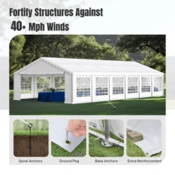 Captiva Designs Heavy-Duty Outdoor Party Tents With Removable Sidewalls - Ideal For Events And Gatherings 32 Captiva Designs Heavy-Duty Outdoor Party Tents With Removable Sidewalls - Ideal For Events And Gatherings -Furniture GUEST 835eef7b 9e0c 4be3 8b13 115894ae6f0a