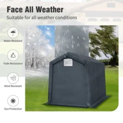 Captiva Designs Outdoor Portable Storage Shelter - Garage Tent With Roll-Up Zipper Doors & Vents For Motorcycles And Bikes (Gray) 23 Captiva Designs Outdoor Portable Storage Shelter - Garage Tent With Roll-Up Zipper Doors & Vents For Motorcycles And Bikes (Gray) -Furniture GUEST 8441fa9d bbe8 4a4d b244 584faf09ddaf