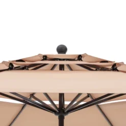 10' X 10' Outdoor 3-Tier Patio Market Umbrella - Captiva Designs -Furniture GUEST 8710d58b 99fa 4a3d b749 3181022b8dce