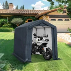 Captiva Designs Outdoor Portable Storage Shelter - Garage Tent With Roll-Up Zipper Doors & Vents For Motorcycles And Bikes (Gray) 35 Captiva Designs Outdoor Portable Storage Shelter - Garage Tent With Roll-Up Zipper Doors & Vents For Motorcycles And Bikes (Gray) -Furniture GUEST 8910aced 88be 4c7a 8e79 e90521f7b20b