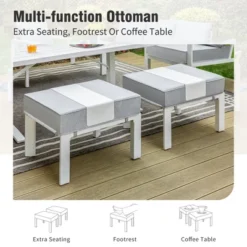 Captiva Designs 6pc Designs Aluminum Outdoor Patio Conversation Set With Coffee Table -Furniture GUEST 8a24318b d25e 4112 937c c975bcb58dd3 1