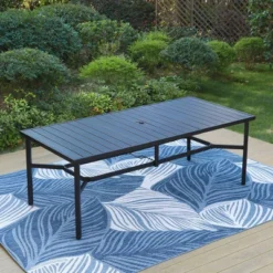 Captiva Designs 9pc Outdoor Dining Set With Rectangle Table And Gray Aluminium Textilene Chairs 16 Captiva Designs 9pc Outdoor Dining Set With Rectangle Table And Gray Aluminium Textilene Chairs -Furniture GUEST 8b2d0fad 02fb 4b06 9c37 c6b752551cde