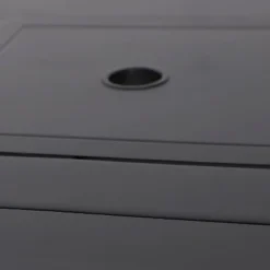 5pc Outdoor Bar Set With Cushions & Square Metal Table With Umbrella Hole - Captiva Designs -Furniture GUEST 8cad4a99 d411 465c aaa2 48f1e6583979 3