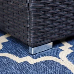 2pk Outdoor Rattan Ottomans With Cushions - Captiva Designs -Furniture GUEST 8da2615e f7f6 42b0 9cbf 0a8e18abea12 1