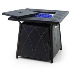 5pc Outdoor Set With Spring Motion Chairs & 28" Fire Table - Captiva Designs -Furniture GUEST 8e5d83ac e8cd 4f47 b31f 60e84e0b9997