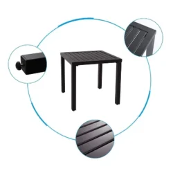 3pc Patio Dining Set With Small Square Side Table & Lightweight Sling Chairs - Captiva Designs: Outdoor Conversation Set 14 3pc Patio Dining Set With Small Square Side Table & Lightweight Sling Chairs - Captiva Designs: Outdoor Conversation Set -Furniture GUEST 920d69b2 0486 468c b8b0 97bea984d306