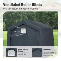 Captiva Designs Outdoor Portable Storage Shelter - Garage Tent With Roll-Up Zipper Doors & Vents For Motorcycles And Bikes (Gray) 27 Captiva Designs Outdoor Portable Storage Shelter - Garage Tent With Roll-Up Zipper Doors & Vents For Motorcycles And Bikes (Gray) -Furniture GUEST 9265c7a8 64fd 4ee3 a780 607a2c677497