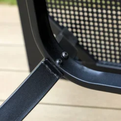 5pc Patio Dining Set With Rattan Arm Chairs & Square Net-Shaped Steel Table - Captiva Designs -Furniture GUEST 927f5584 7202 420d 85f2 a8206c688fa7 1