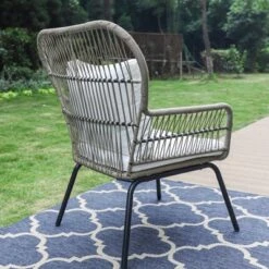 3pc Outdoor Rattan Conversation Set With Cushions - Captiva Designs 15 3pc Outdoor Rattan Conversation Set With Cushions - Captiva Designs -Furniture GUEST 945be442 d2d5 44da a6ea 37a220b03061