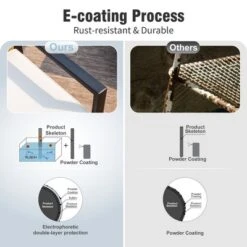 Captiva Designs 4pc Outdoor Patio Wicker Rattan Cushioned Conversation Set With Armchairs And Coffee Table -Furniture GUEST 94e09d4c 2ac5 4646 a660 220d1a113948