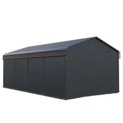 Captiva Designs 12’ X 20’ Heavy Duty Metal Carport - Versatile Shelter With Optional Sidewalls -Furniture GUEST 9602464f 8005 4328 9af2 adbc7fc49dd4