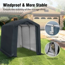 Captiva Designs Outdoor Portable Storage Shelter - Garage Tent With Roll-Up Zipper Doors & Vents For Motorcycles And Bikes (Gray) 21 Captiva Designs Outdoor Portable Storage Shelter - Garage Tent With Roll-Up Zipper Doors & Vents For Motorcycles And Bikes (Gray) -Furniture GUEST 96f5150c c2ae 4cfe b3c2 05c0ee2da91a