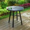3pc Patio Conversation Set With Swivel Chairs & Side Table - Captiva Designs -Furniture GUEST 984a9c04 9f57 4359 bc02 6ea929e20d50
