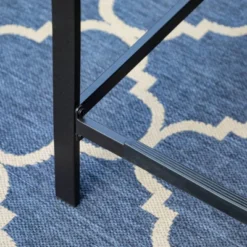 5pc Outdoor Bar Set With Cushions & Square Metal Table With Umbrella Hole - Captiva Designs -Furniture GUEST 9859e962 8354 4297 9768 1e9a1392b814 1