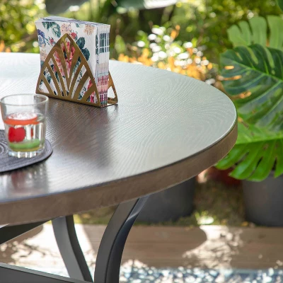 5pc Patio Dining Set With Table & Wicker Rattan Chairs With Cushions - Captiva Designs 5 5pc Patio Dining Set With Table & Wicker Rattan Chairs With Cushions - Captiva Designs - Image 3