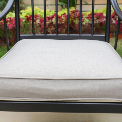 2pk Outdoor Steel Arm Chairs With Cushions - Captiva Designs 8 2pk Outdoor Steel Arm Chairs With Cushions - Captiva Designs - Image 6