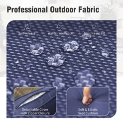 Captiva Designs 9pc Spacious Slat-top Rectangle Metal Table With Umbrella Hole & Armrest Rattan Chairs -Furniture GUEST 9c25c2fd a763 493e bb39 cfb33e0465bc