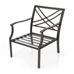 3pc Metal Conversation Set - Beige - Captiva Designs -Furniture GUEST a08ab6f8 31e9 4891 8a12 0b6da57d3a89