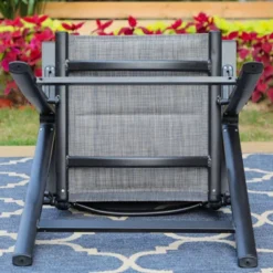 7pc Outdoor Dining Set With 7 Position Folding Chairs With Expandable Metal Table - Captiva Designs -Furniture GUEST a17ef9d4 320d 43a3 be6a c1b3c01f635f