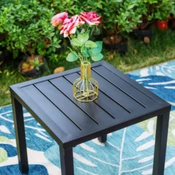 Captiva Designs 1pc Outdoor Patio Dining Table With Steel Frame -Furniture GUEST a33a6523 499c 4b4e 8728 efe4c792218b 1