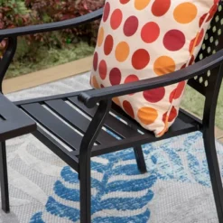 7pc Outdoor Dining Set With Chairs & Metal Table With Umbrella Hole - Captiva Designs 15 7pc Outdoor Dining Set With Chairs & Metal Table With Umbrella Hole - Captiva Designs -Furniture GUEST a3dbb7c3 5530 4d27 9d50 5c2283dbd599