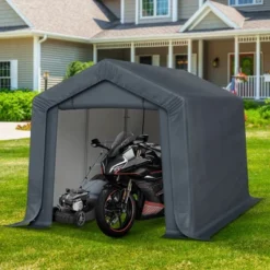 Captiva Designs Outdoor Portable Storage Shelter - Garage Tent With Roll-Up Zipper Doors & Vents For Motorcycles And Bikes (Gray) 33 Captiva Designs Outdoor Portable Storage Shelter - Garage Tent With Roll-Up Zipper Doors & Vents For Motorcycles And Bikes (Gray) -Furniture GUEST a54aa6c0 4ac7 494e a567 cd9a239d1e60