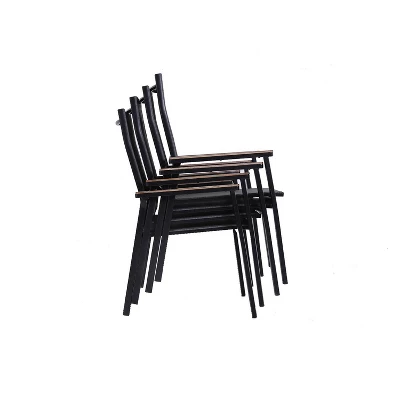 7pc Patio Set With Table & Sling Chairs - Captiva Designs 7 7pc Patio Set With Table & Sling Chairs - Captiva Designs - Image 5