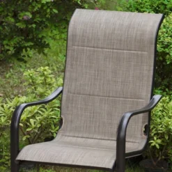 2pk Steel Patio Padded Sling C-Spring Arm Chairs - Captiva Designs -Furniture GUEST a986a3c5 36d3 45db a4a0 c561e0c96aa2