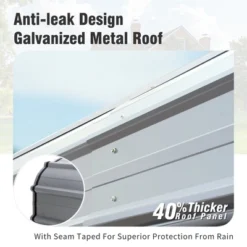 Captiva Designs 12’ X 20’ Heavy Duty Metal Carport - Versatile Shelter With Optional Sidewalls -Furniture GUEST a9fab211 3871 4bf2 a07c e5cfe7de3c01